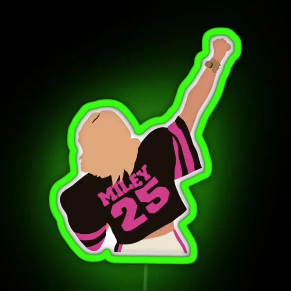 Miley Cyrus Super Bowl RGB Neon Sign