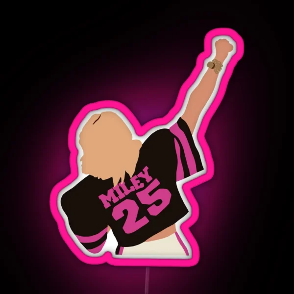 Miley Cyrus Super Bowl RGB Neon Sign