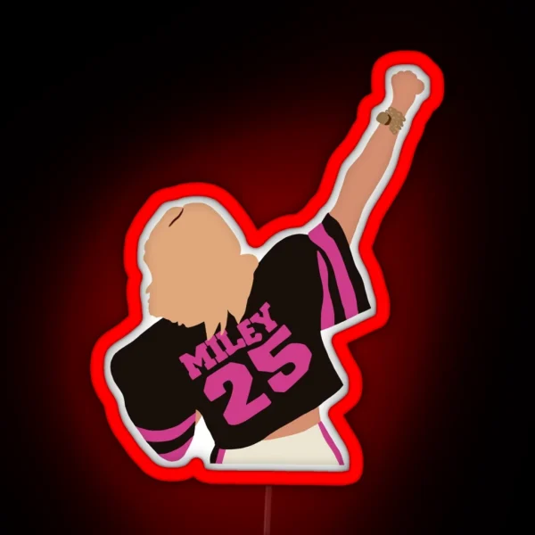 Miley Cyrus Super Bowl RGB Neon Sign