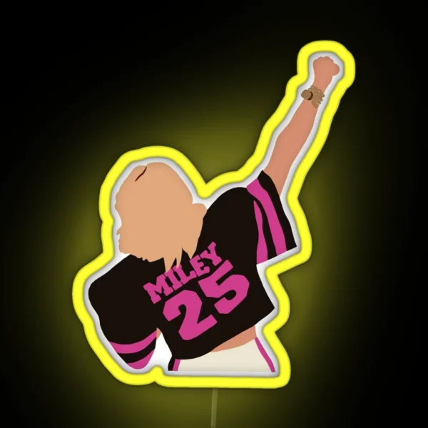 Miley Cyrus Super Bowl RGB Neon Sign