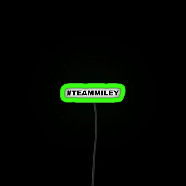 Miley Cyrus TEAMMILEY RGB Neon Sign