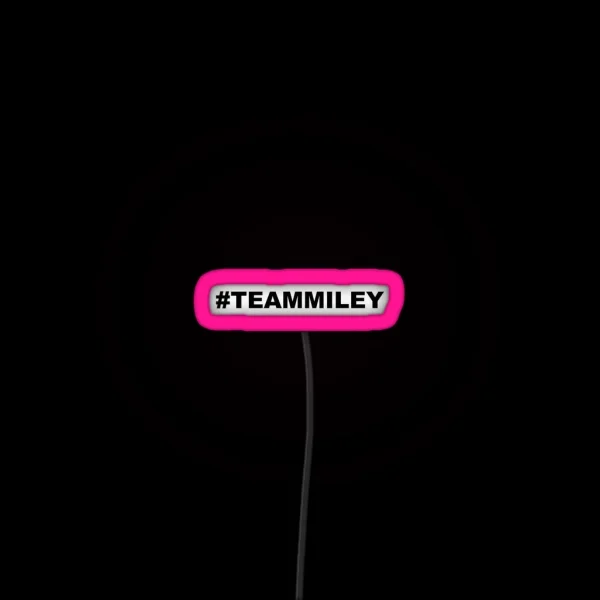 Miley Cyrus TEAMMILEY RGB Neon Sign