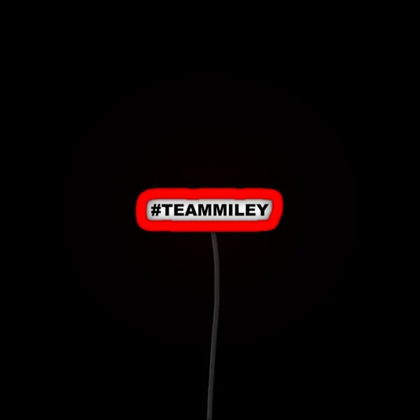 Miley Cyrus TEAMMILEY RGB Neon Sign