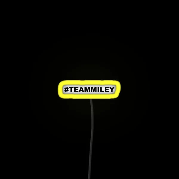 Miley Cyrus TEAMMILEY RGB Neon Sign