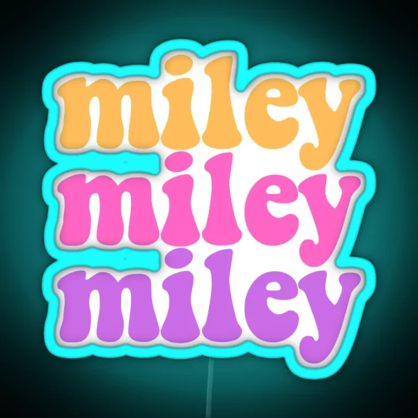 Miley RGB Neon Sign