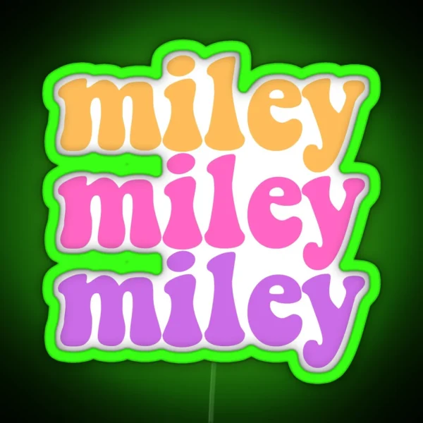 Miley RGB Neon Sign