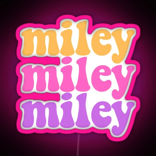Miley RGB Neon Sign