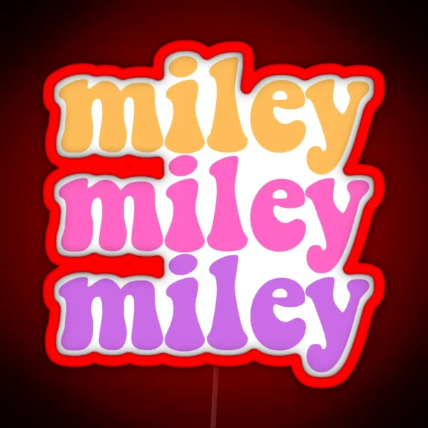Miley RGB Neon Sign