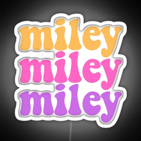 Miley RGB Neon Sign