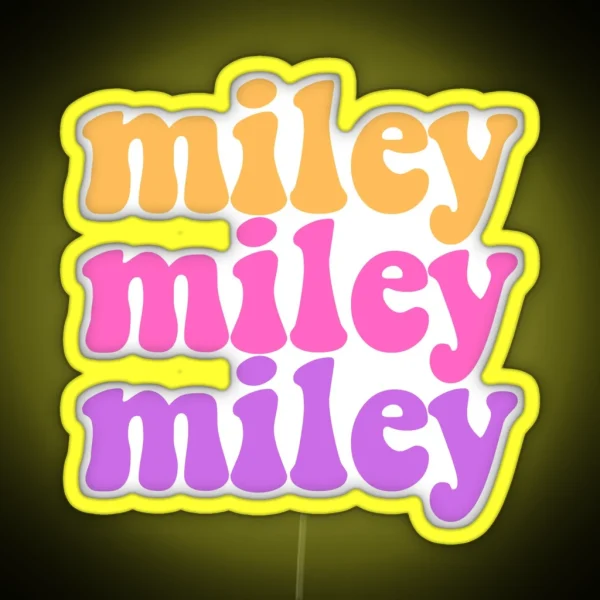 Miley RGB Neon Sign