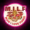 RGB Neon Sign Featuring Milf Man in Fun Fungi Surroundings
