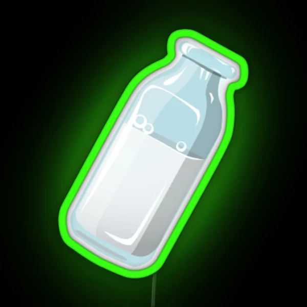 Milk Bottle RGB Neon Sign