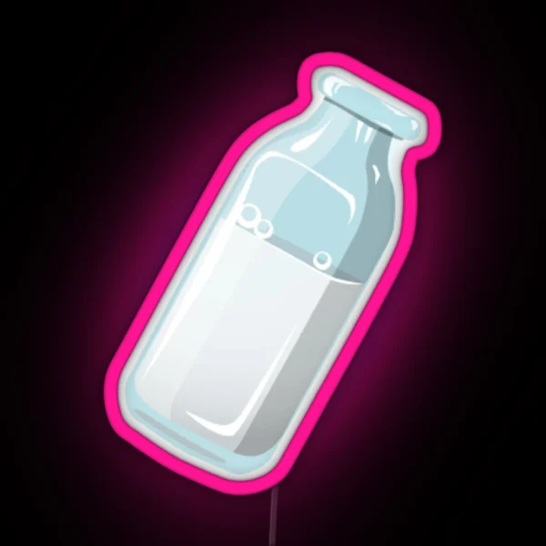 Milk Bottle RGB Neon Sign