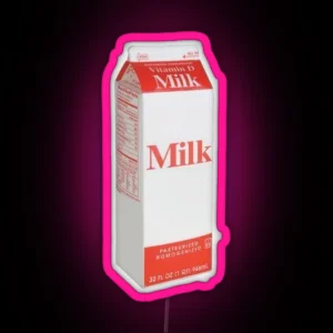 Milk Carton RGB Neon Sign