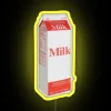 RGB LED Color Changing Neon Milk Carton Sign Illuminated Decoration