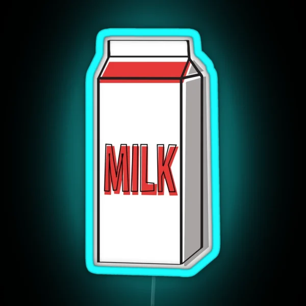 Milk Carton RGB Neon Sign