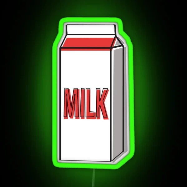 Milk Carton RGB Neon Sign