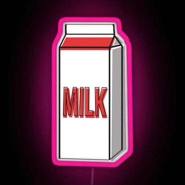 Milk Carton RGB Neon Sign