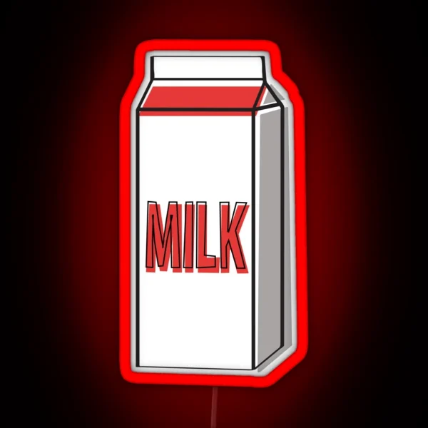 Milk Carton RGB Neon Sign