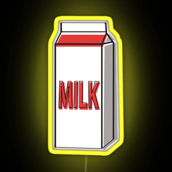 Milk Carton RGB Neon Sign