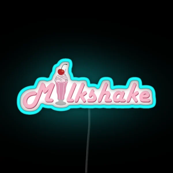 Milkshake Logo RGB Neon Sign