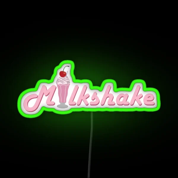 Milkshake Logo RGB Neon Sign