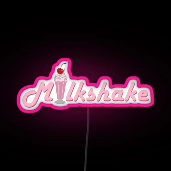 Milkshake Logo RGB Neon Sign