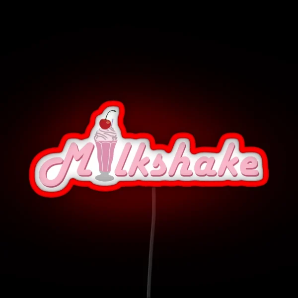 Milkshake Logo RGB Neon Sign