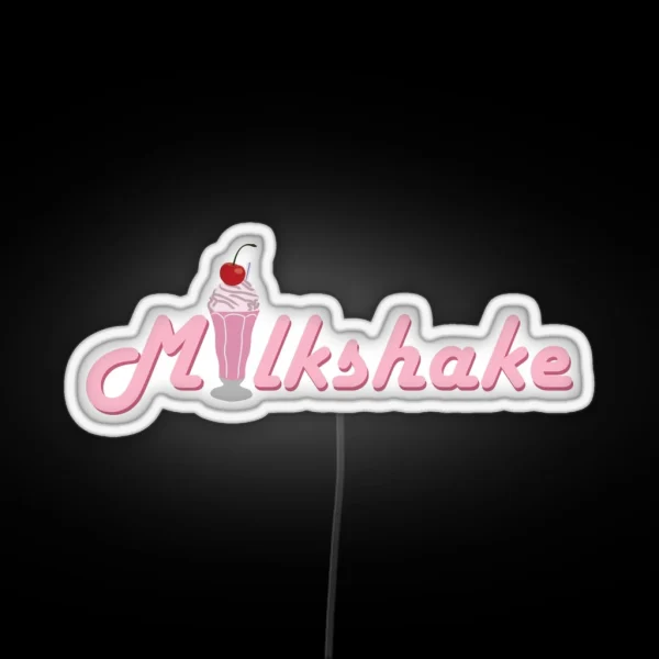 Milkshake Logo RGB Neon Sign