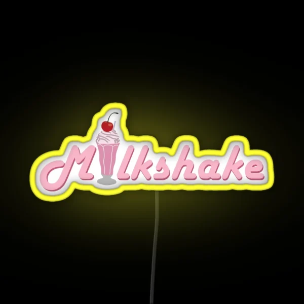 Milkshake Logo RGB Neon Sign