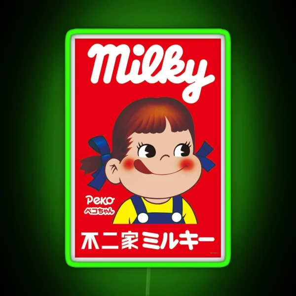 Milky Peko Chan RGB Neon Sign