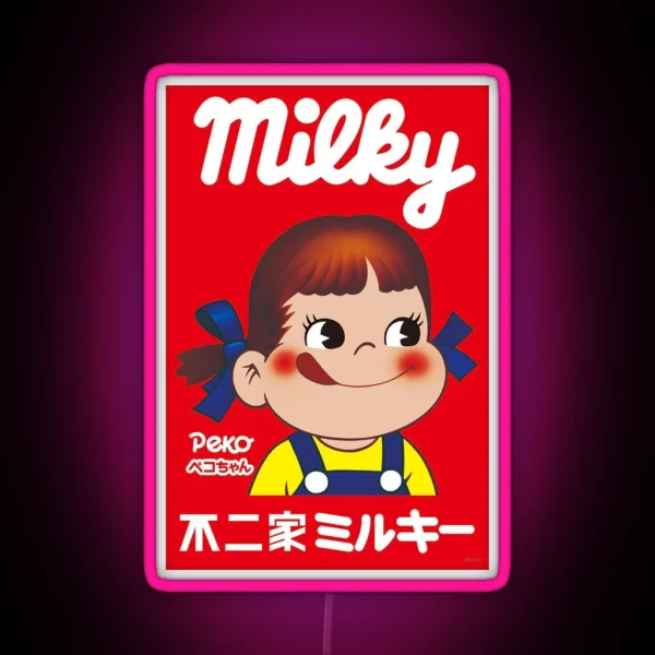 Milky Peko Chan RGB Neon Sign