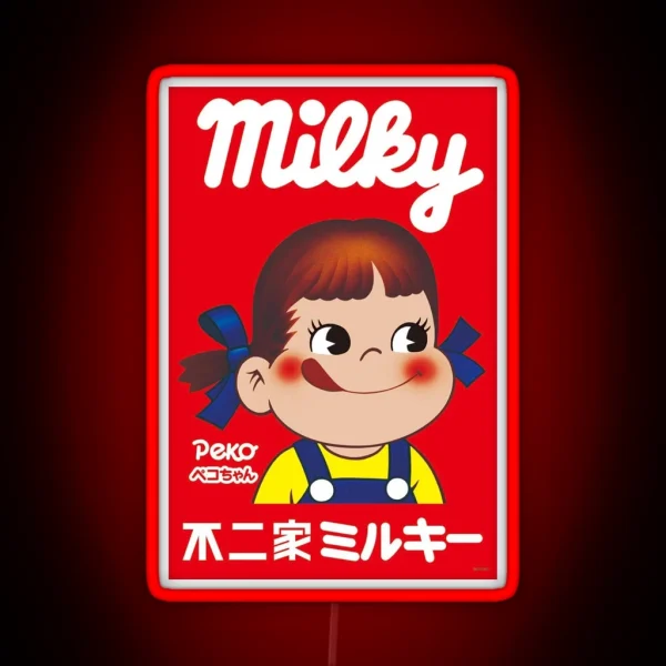 Milky Peko Chan RGB Neon Sign