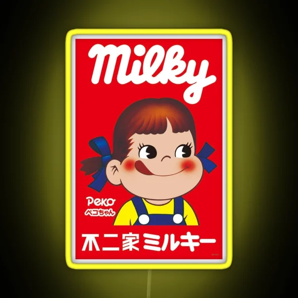 Milky Peko Chan RGB Neon Sign