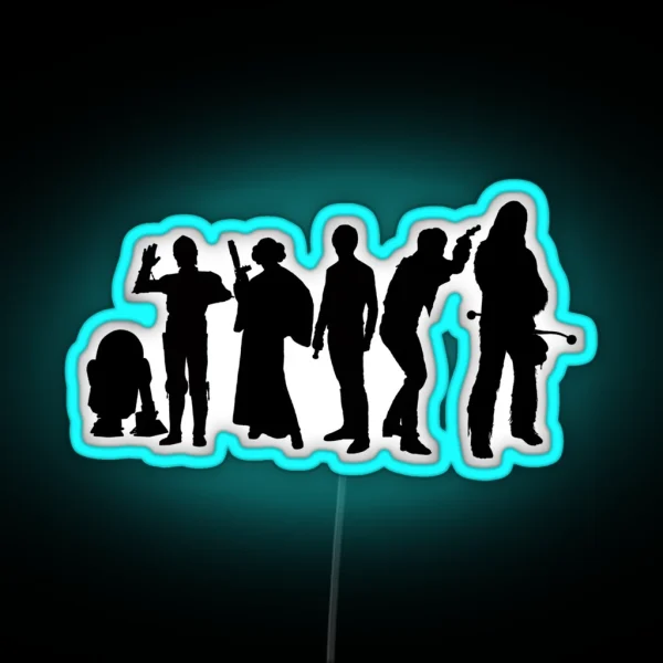 Millenium Falcon Crew RGB Neon Sign