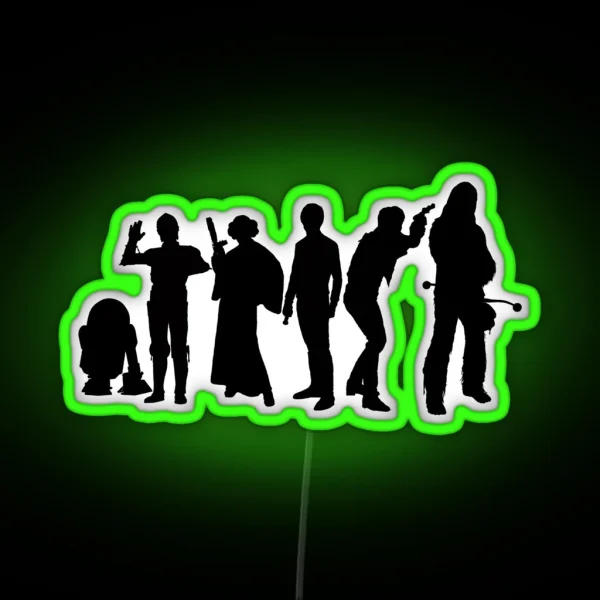 Millenium Falcon Crew RGB Neon Sign