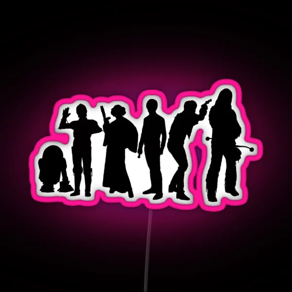 Millenium Falcon Crew RGB Neon Sign