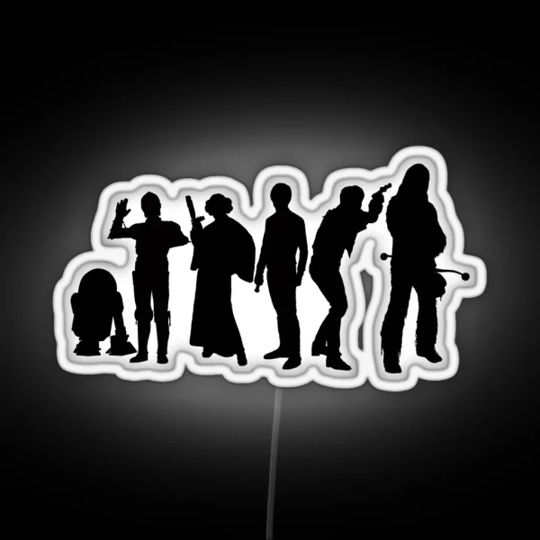 Millenium Falcon Crew RGB Neon Sign