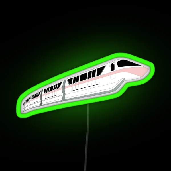 Millennial Pink Monorail RGB Neon Sign