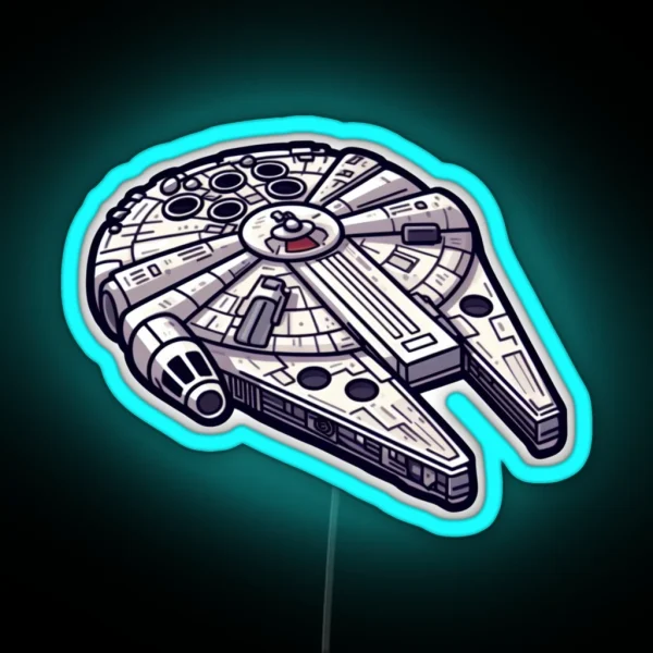 Millennium Falcon RGB Neon Sign