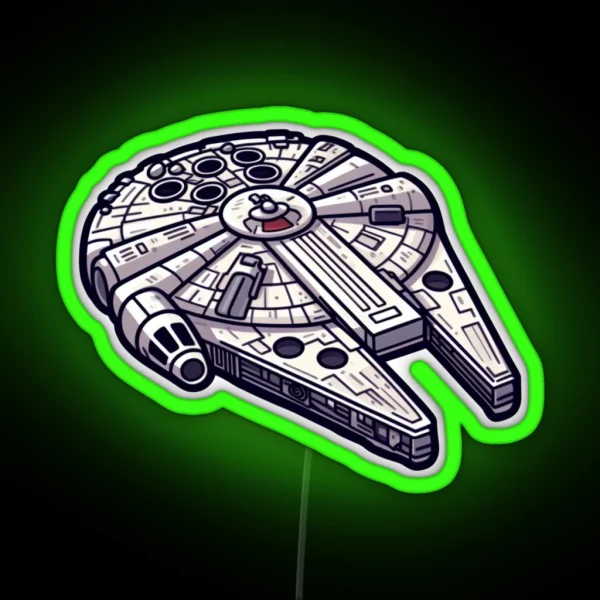 Millennium Falcon RGB Neon Sign