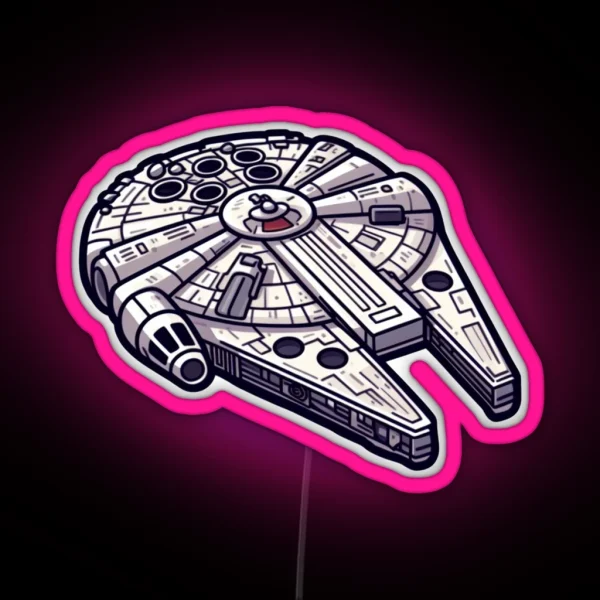 Millennium Falcon RGB Neon Sign