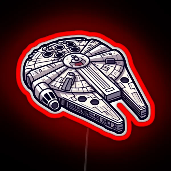 Millennium Falcon RGB Neon Sign