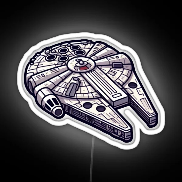 Millennium Falcon RGB Neon Sign