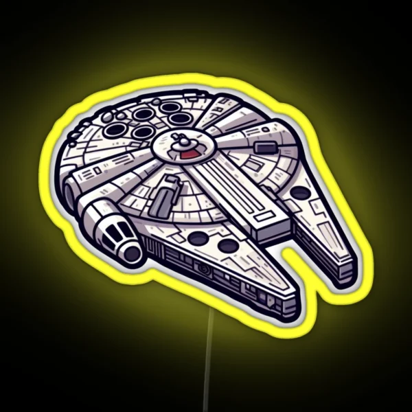 Millennium Falcon RGB Neon Sign