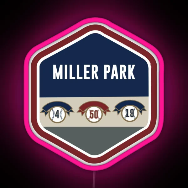 Miller Park RGB Neon Sign