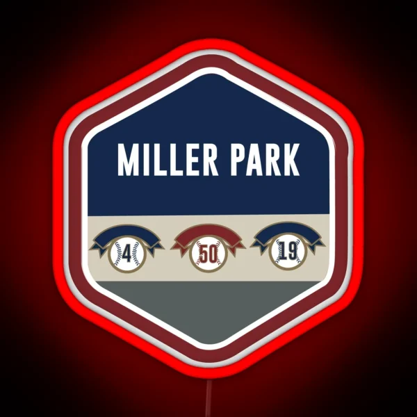 Miller Park RGB Neon Sign