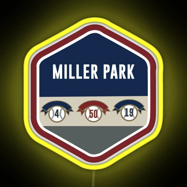 Miller Park RGB Neon Sign
