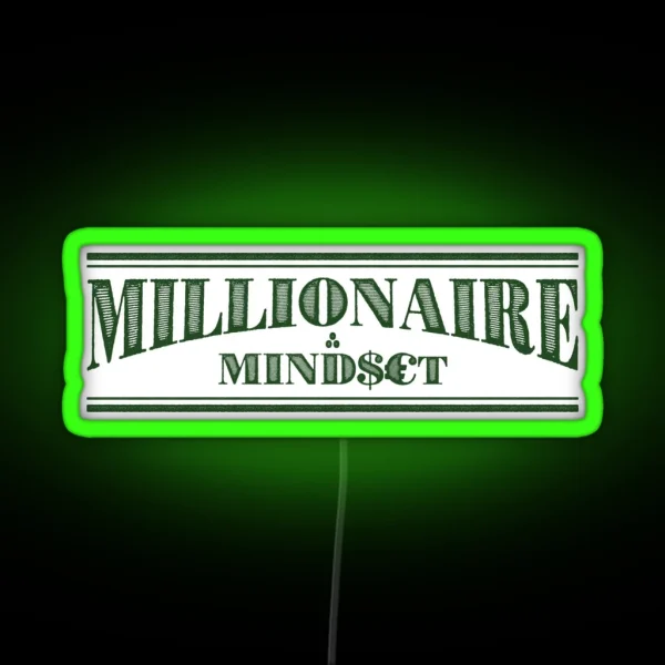 Millionaire Mindset RGB Neon Sign