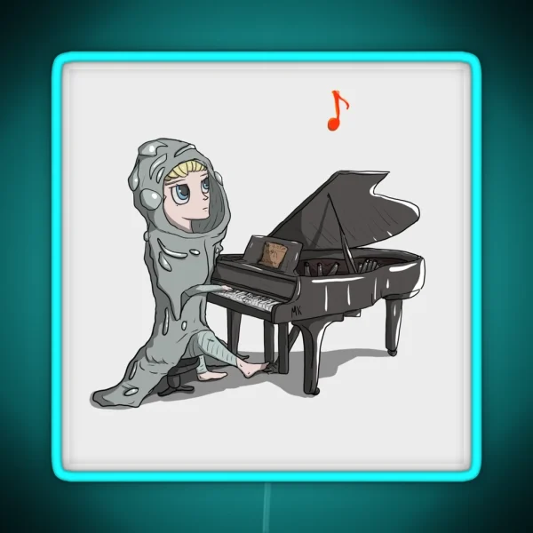 Millions Knives Plays Piano RGB Neon Sign